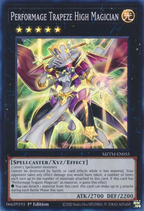 Performage Trapeze High Magician MZTM-EN055 Yu-Gi-Oh card from Maze of the Master