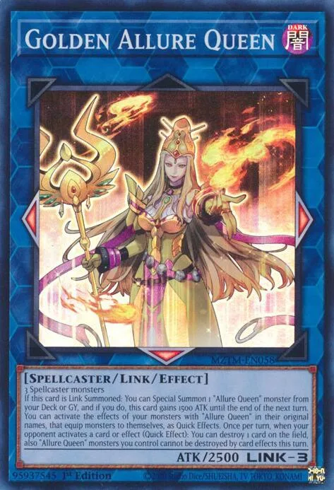 Golden Allure Queen MZTM-EN058 Yu-Gi-Oh card from Maze of the Master