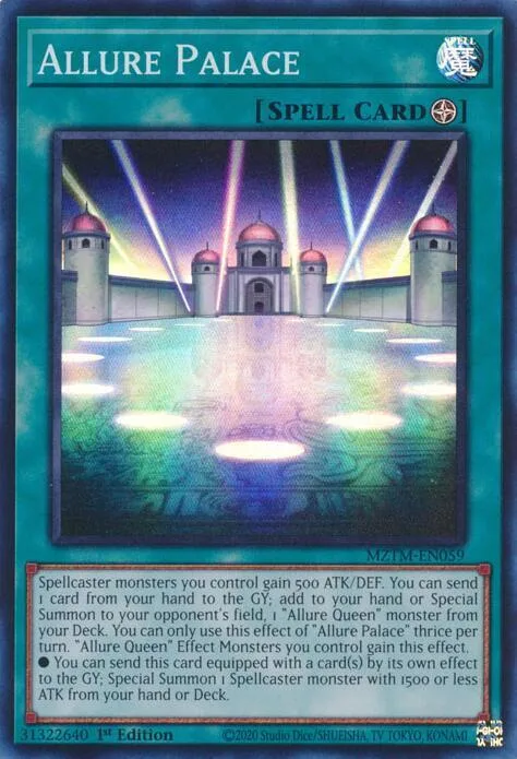 Allure Palace MZTM-EN059 Yu-Gi-Oh card from Maze of the Master