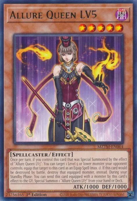Allure Queen LV5 MZTM-EN064 Yu-Gi-Oh card from Maze of the Master