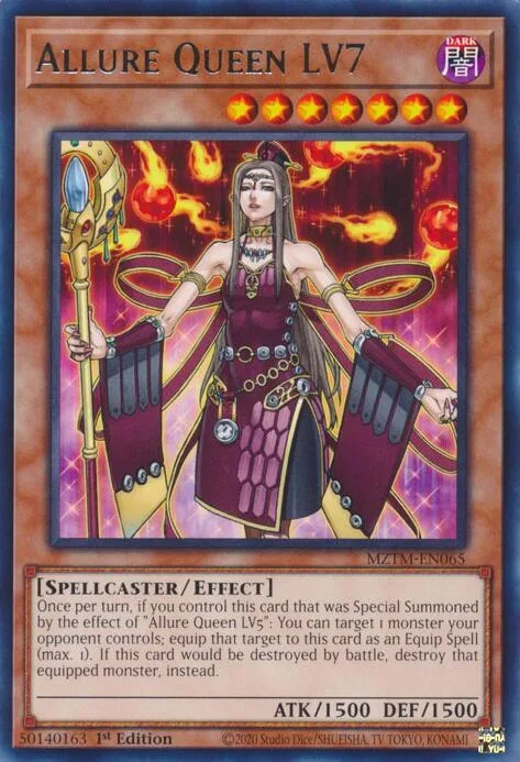 Allure Queen LV7 MZTM-EN065 Yu-Gi-Oh card from Maze of the Master