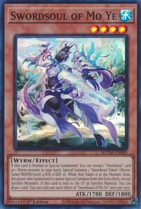 Swordsoul of Mo Ye MZTM-EN080 Yu-Gi-Oh card from Maze of the Master