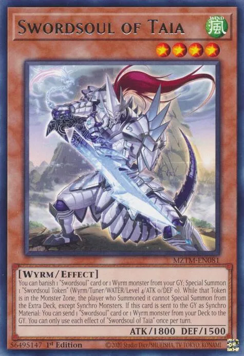 Swordsoul of Taia MZTM-EN081 Yu-Gi-Oh card from Maze of the Master