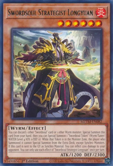 Swordsoul Strategist Longyuan MZTM-EN082 Yu-Gi-Oh card from Maze of the Master
