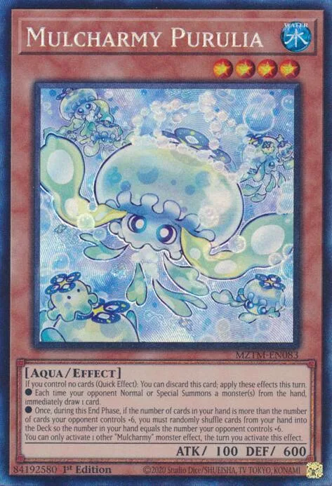 Mulcharmy Purulia Collector's Rare MZTM-EN083 Yu-Gi-Oh card from Maze of the Master