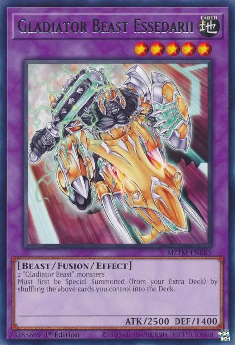 Gladiator Beast Essedarii MZTM-EN085 Yu-Gi-Oh card from Maze of the Master
