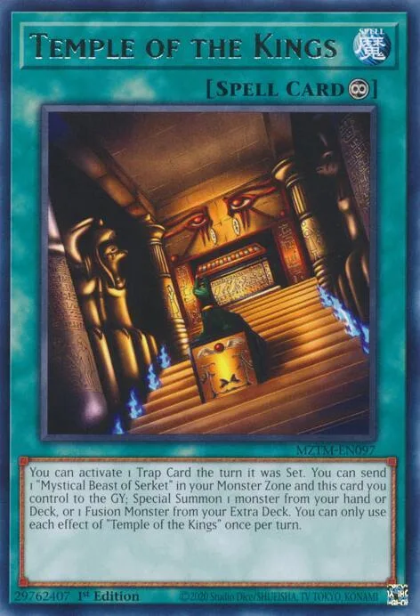 Temple of the Kings MZTM-EN097 Yu-Gi-Oh card from Maze of the Master
