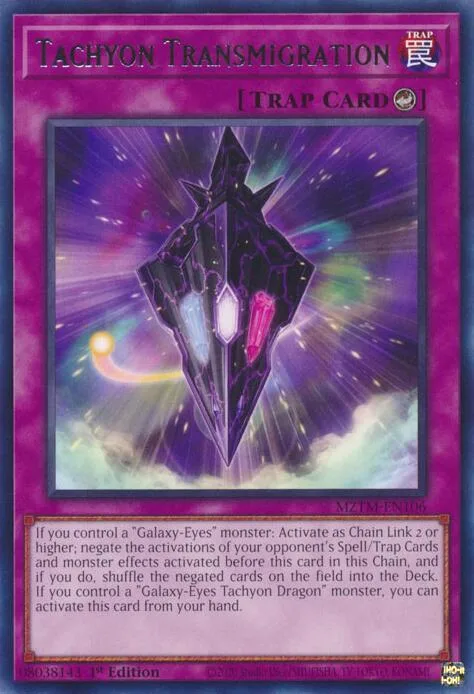 Tachyon Transmigration MZTM-EN106 Yu-Gi-Oh card from Maze of the Master