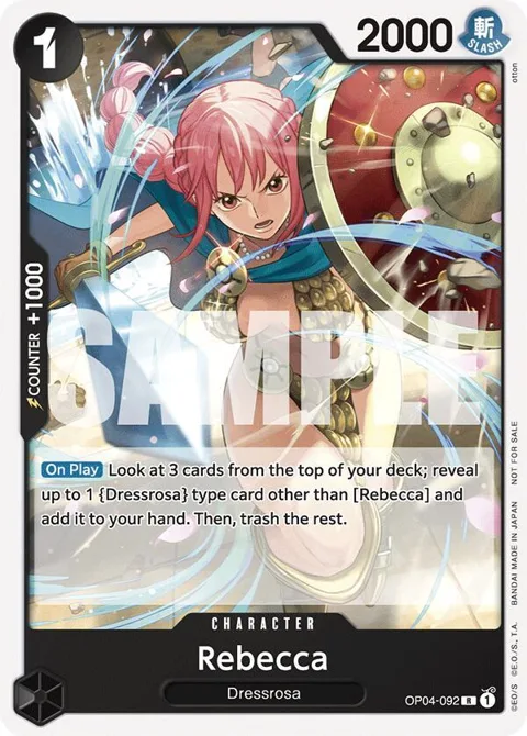 Rebecca Tournament Pack 2025 Vol. 2 OP04-092 One Piece card from One Piece Promotion Cards