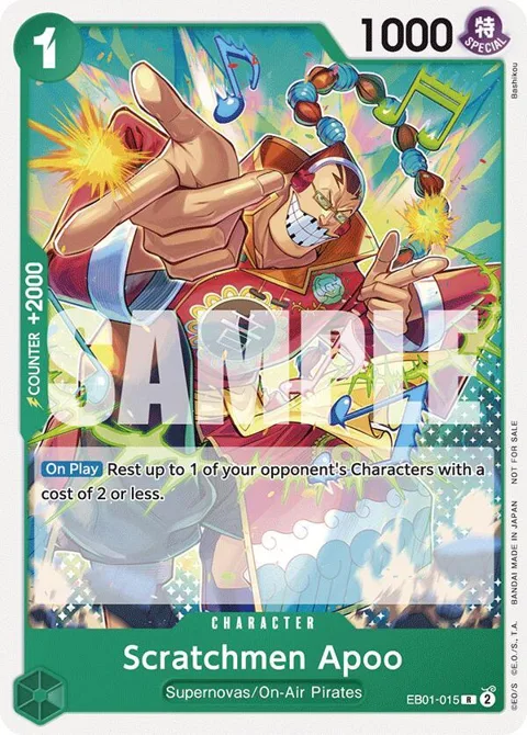 Scratchmen Apoo Tournament Pack 2025 Vol. 2 EB01-015 One Piece card from One Piece Promotion Cards