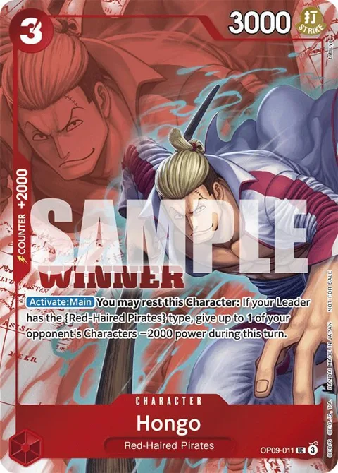 Hongo Winner Pack 2025 Vol. 2 OP09-011 One Piece card from One Piece Promotion Cards