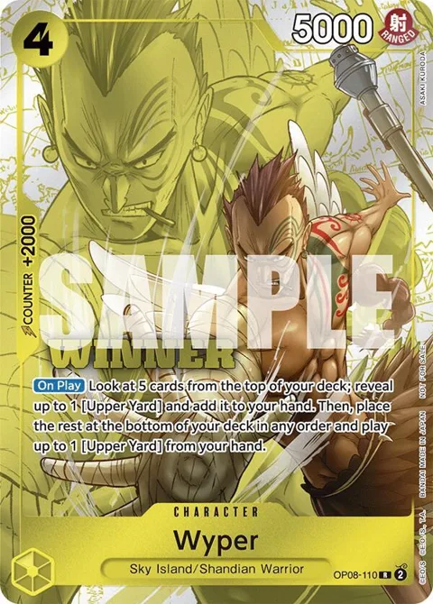 Wyper Winner Pack 2025 Vol. 2 OP08-110 One Piece card from One Piece Promotion Cards