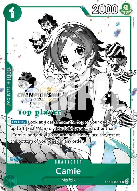 Camie Championship 2024 Top Player Pack Vol. 2 OP06-025 One Piece card from One Piece Promotion Cards