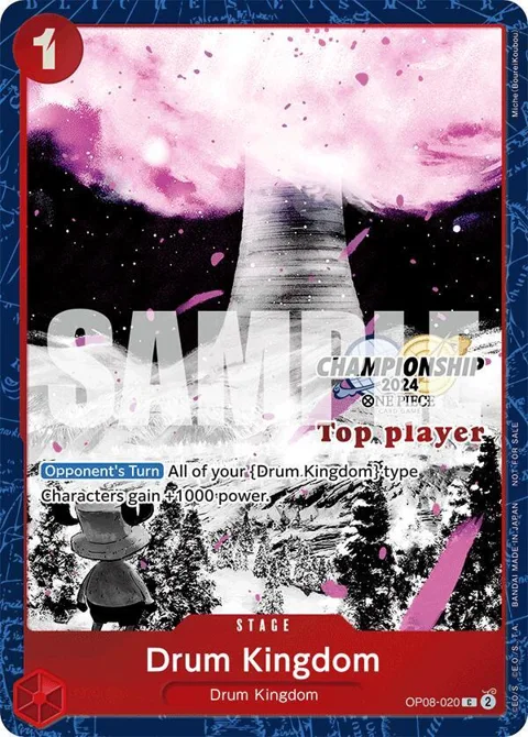 Drum Kingdom Championship 2024 Top Player Pack Vol. 2 OP08-020 One Piece card from One Piece Promotion Cards