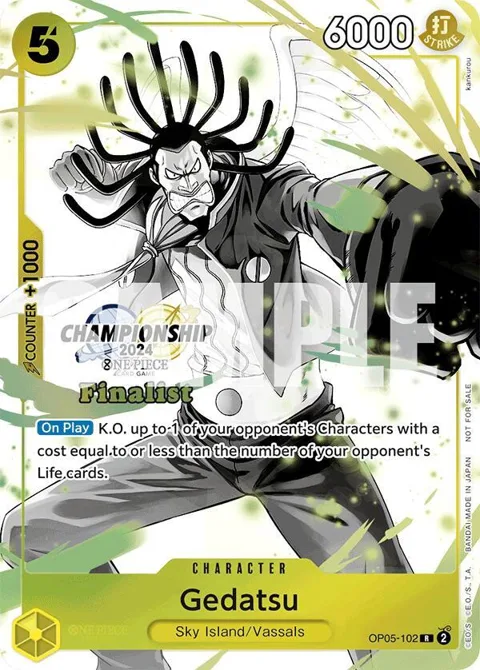 Gedatsu Championship 2024 Finalist Card Set Vol. 2 OP05-102 One Piece card from One Piece Promotion Cards