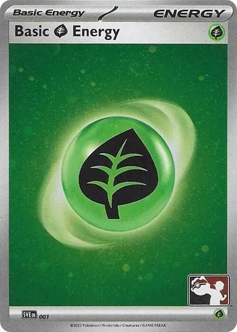 Basic Grass Energy - 001 Cosmos Holo #001 Holofoil Pokémon card from Prize Pack Series Cards