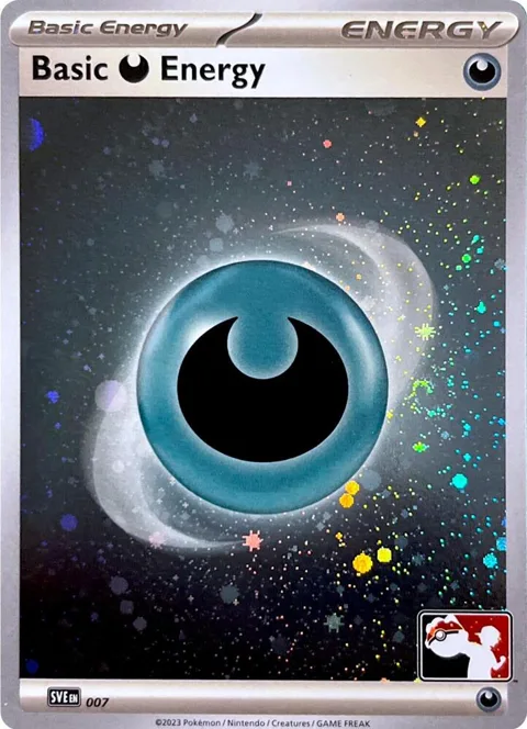 Basic Darkness Energy - 007 Cosmos Holo #007 Holofoil Pokémon card from Prize Pack Series Cards