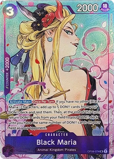 Black Maria Illustration Box Vol.2 Textured OP08-074 One Piece card from One Piece Promotion Cards