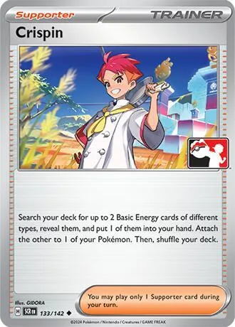 Crispin #133/142 Pokémon card from Prize Pack Series Cards