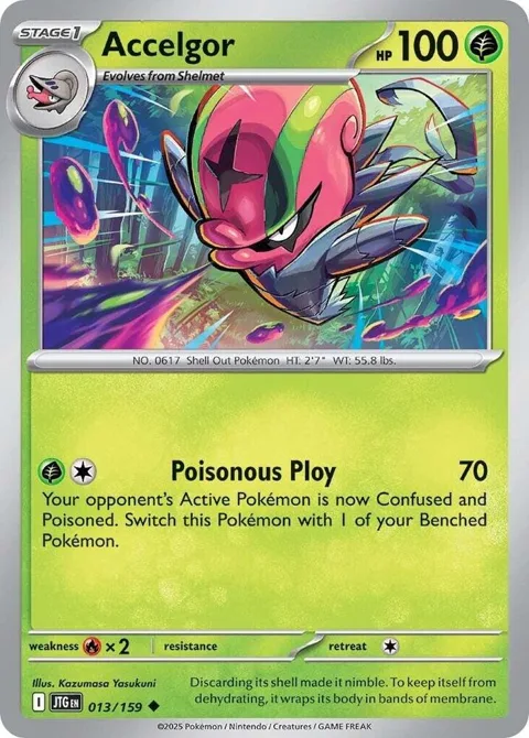 Accelgor #013/159 Pokémon card from Journey Together