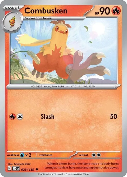 Combusken #023/159 Pokémon card from Journey Together