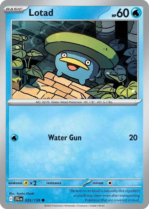 Lotad #035/159 Pokémon card from Journey Together