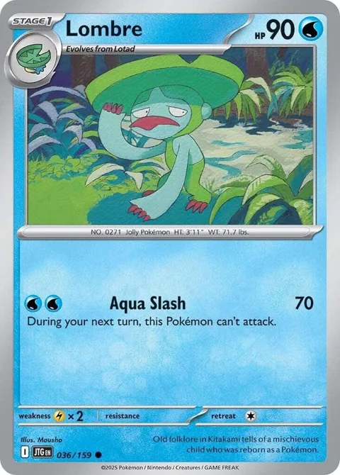 Lombre #036/159 Pokémon card from Journey Together