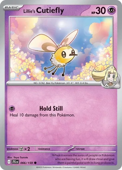 Lillie's Cutiefly #066/159 Pokémon card from Journey Together