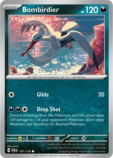 Bombirdier #101/159 Pokémon card from Journey Together