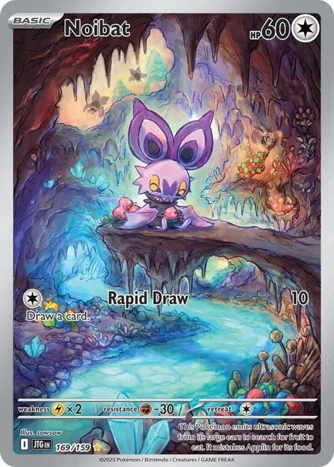 Noibat #169/159 Holofoil Pokémon card from Journey Together
