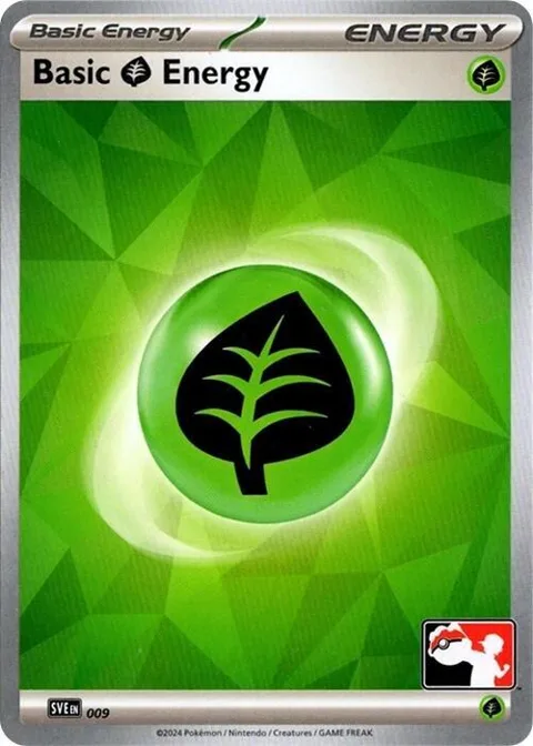 Basic Grass Energy #009 Pokémon card from Prize Pack Series Cards