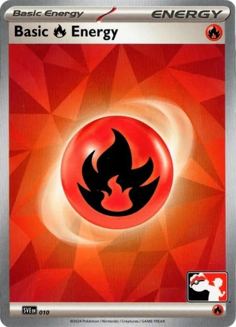 Basic Fire Energy #010 Pokémon card from Prize Pack Series Cards