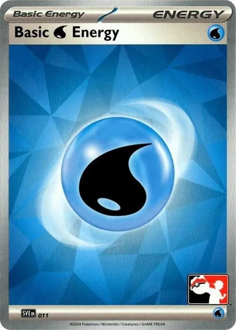 Basic Water Energy #011 Pokémon card from Prize Pack Series Cards