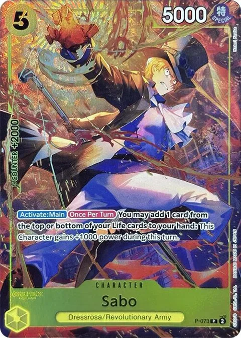 Sabo Premium Card Collection -Best Selection Vol. 3- P-073 One Piece card from One Piece Promotion Cards