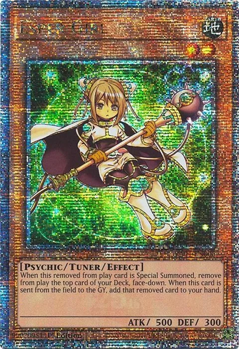 Esper Girl Quarter Century Secret Rare RA04-EN006 Yu-Gi-Oh card from Quarter Century Stampede