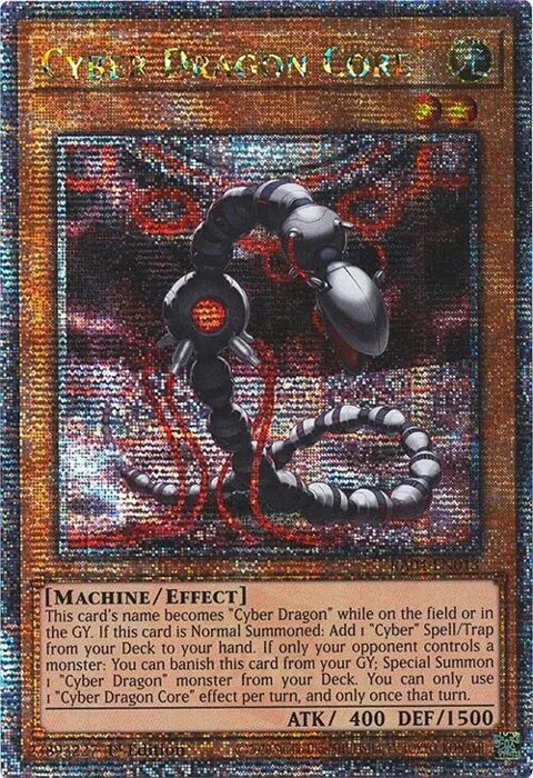 Cyber Dragon Core Quarter Century Secret Rare RA04-EN013 Yu-Gi-Oh card from Quarter Century Stampede