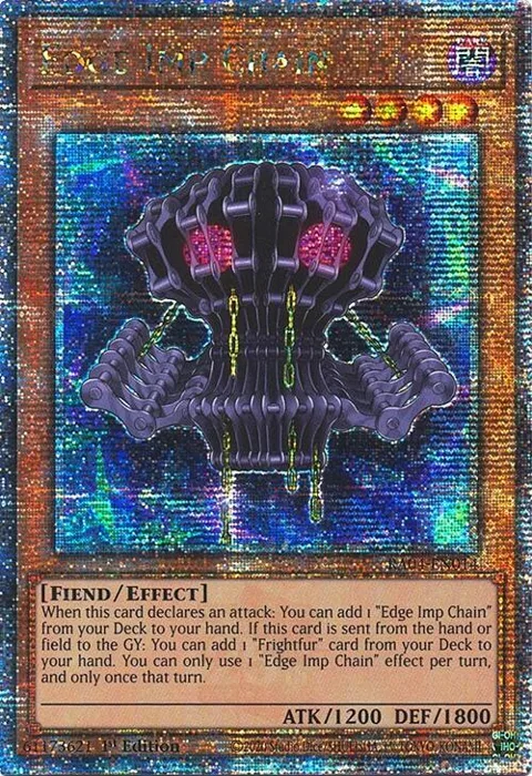 Edge Imp Chain Quarter Century Secret Rare RA04-EN014 Yu-Gi-Oh card from Quarter Century Stampede