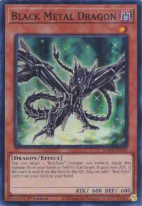Black Metal Dragon RA04-EN016 Yu-Gi-Oh card from Quarter Century Stampede