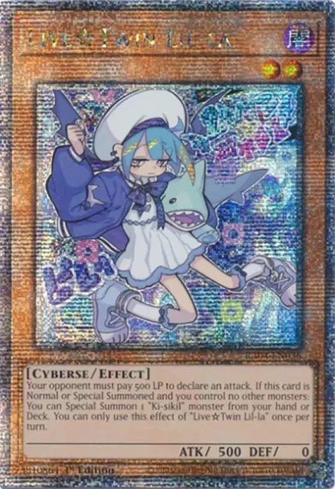 Live Twin Lil-la Quarter Century Secret Rare RA04-EN036 Yu-Gi-Oh card from Quarter Century Stampede
