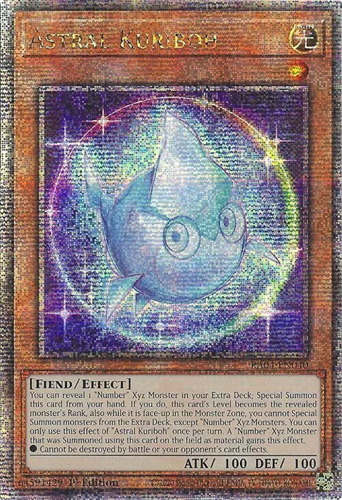 Astral Kuriboh Quarter Century Secret Rare RA04-EN040 Yu-Gi-Oh card from Quarter Century Stampede