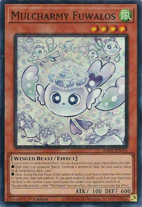 Mulcharmy Fuwalos RA04-EN050 Yu-Gi-Oh card from Quarter Century Stampede