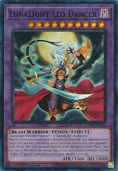 Lunalight Leo Dancer RA04-EN053 Yu-Gi-Oh card from Quarter Century Stampede