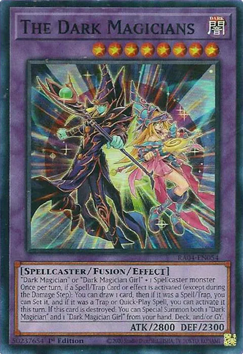 The Dark Magicians RA04-EN054 Yu-Gi-Oh card from Quarter Century Stampede