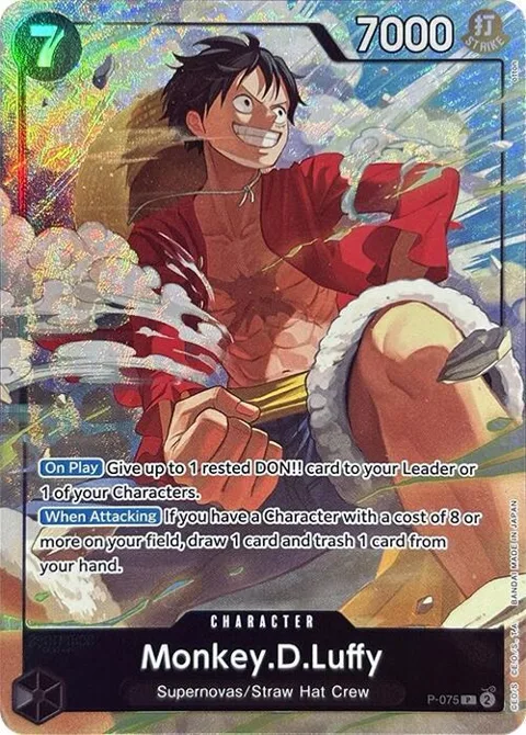 Monkey.D.Luffy Premium Card Collection -Best Selection Vol. 3- P-075 One Piece card from One Piece Promotion Cards