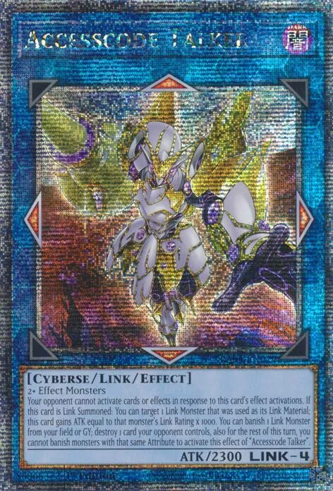 Accesscode Talker New Art Quarter Century Secret Rare RA04-EN079 Yu-Gi-Oh card from Quarter Century Stampede
