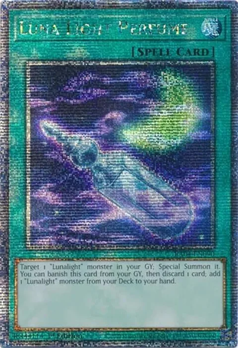 Luna Light Perfume Quarter Century Secret Rare RA04-EN090 Yu-Gi-Oh card from Quarter Century Stampede