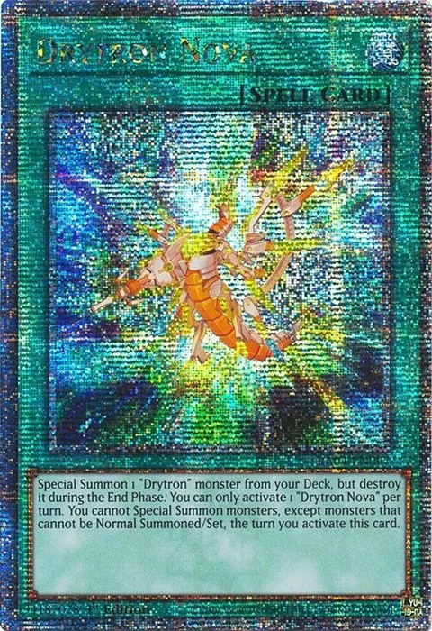 Drytron Nova Quarter Century Secret Rare RA04-EN097 Yu-Gi-Oh card from Quarter Century Stampede