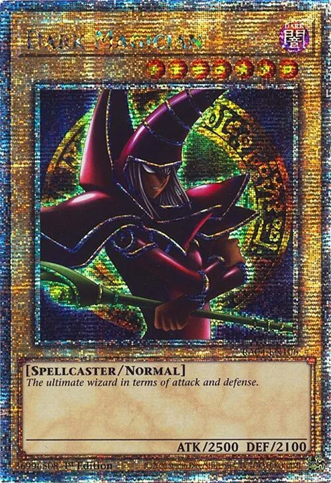 Dark Magician Arkana Quarter Century Secret Rare RA04-EN106 Yu-Gi-Oh card from Quarter Century Stampede
