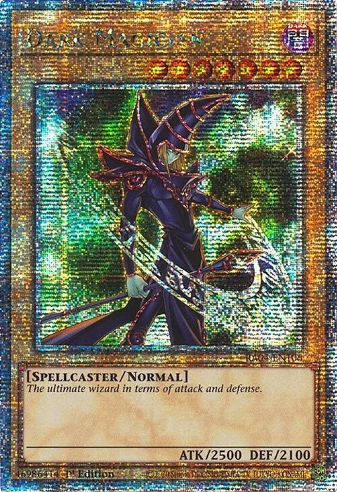 Dark Magician 6th Art Quarter Century Secret Rare RA04-EN106 Yu-Gi-Oh card from Quarter Century Stampede