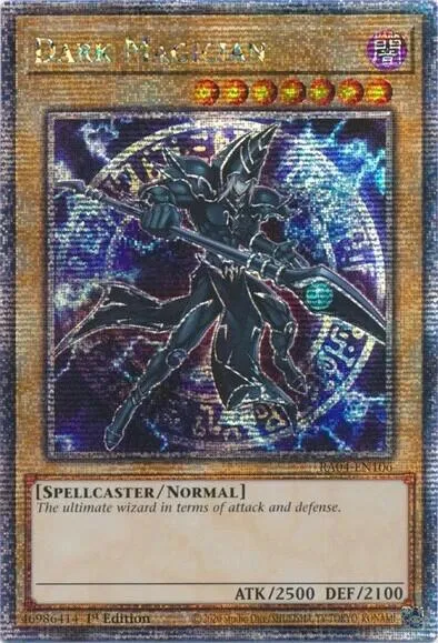 Dark Magician 7th Art Quarter Century Secret Rare RA04-EN106 Yu-Gi-Oh card from Quarter Century Stampede